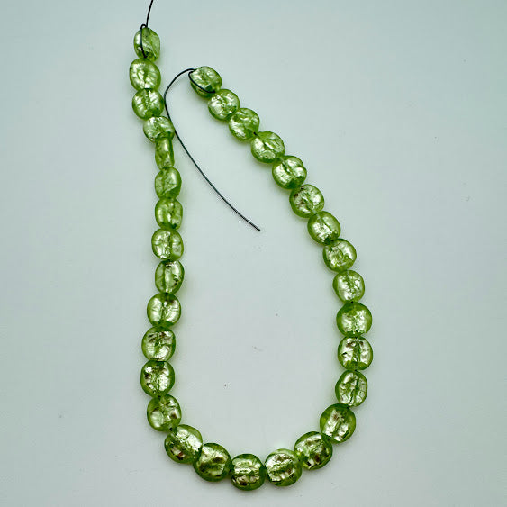 Baroque Flat 10mm Peridot - YAYIN