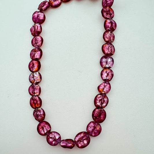 Baroque Flat 10mm Pink Tourmaline - YAYIN