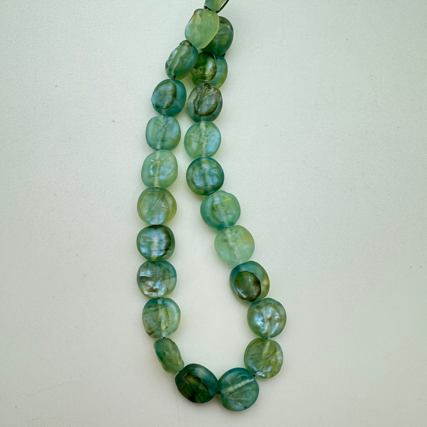 Baroque Flat 10mm Blue Opal - YAYIN