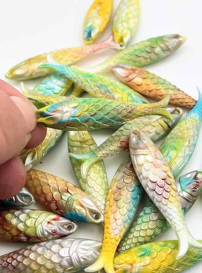 Fish Charm 48mm Palm Royale Silk