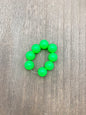 Round 12mm Green Neon opaline