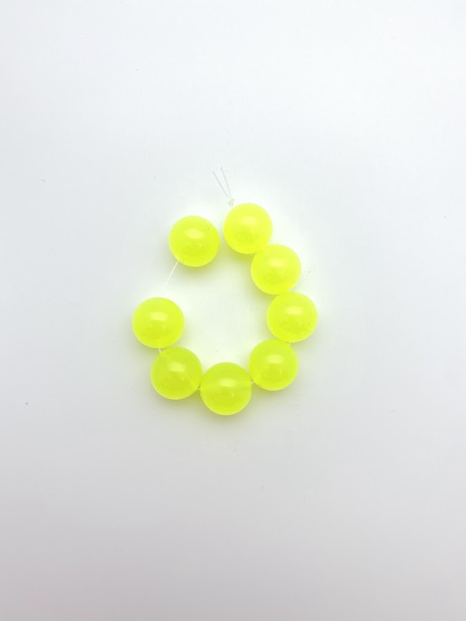 Round 10mm Neon Yellow