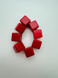Cube 14mm Red