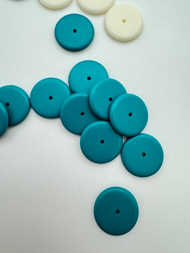 Rondelle 20mm Teal