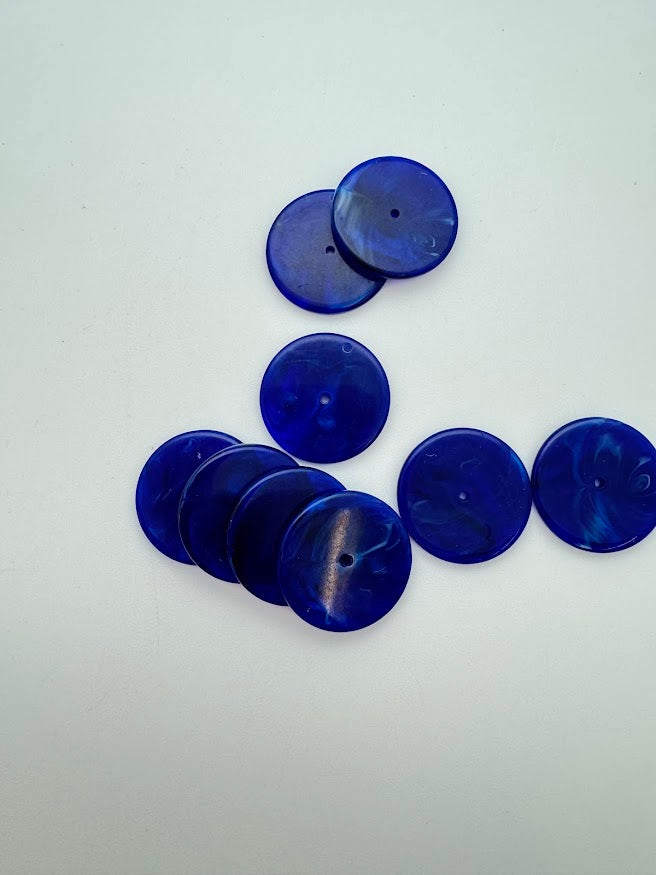 Rondelle 24mm Cobalt Marble