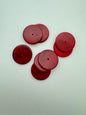 Rondelle 24mm Red/Black Marble