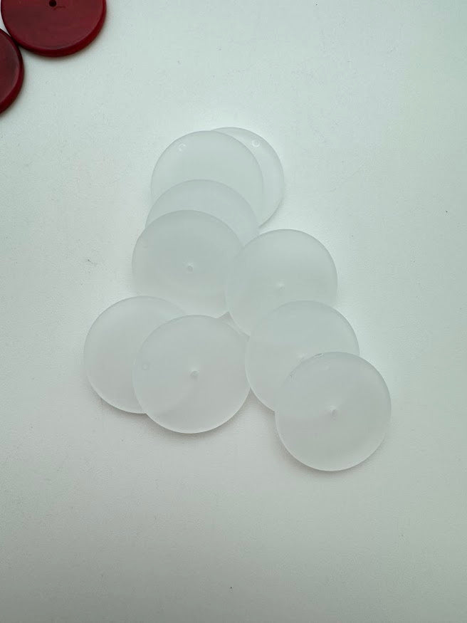 Rondelle 24mm Clear Matte