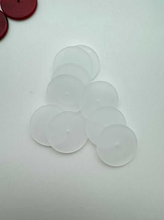 Rondelle 24mm Clear Matte