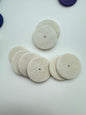 Rondelle 28mm Bone Marble