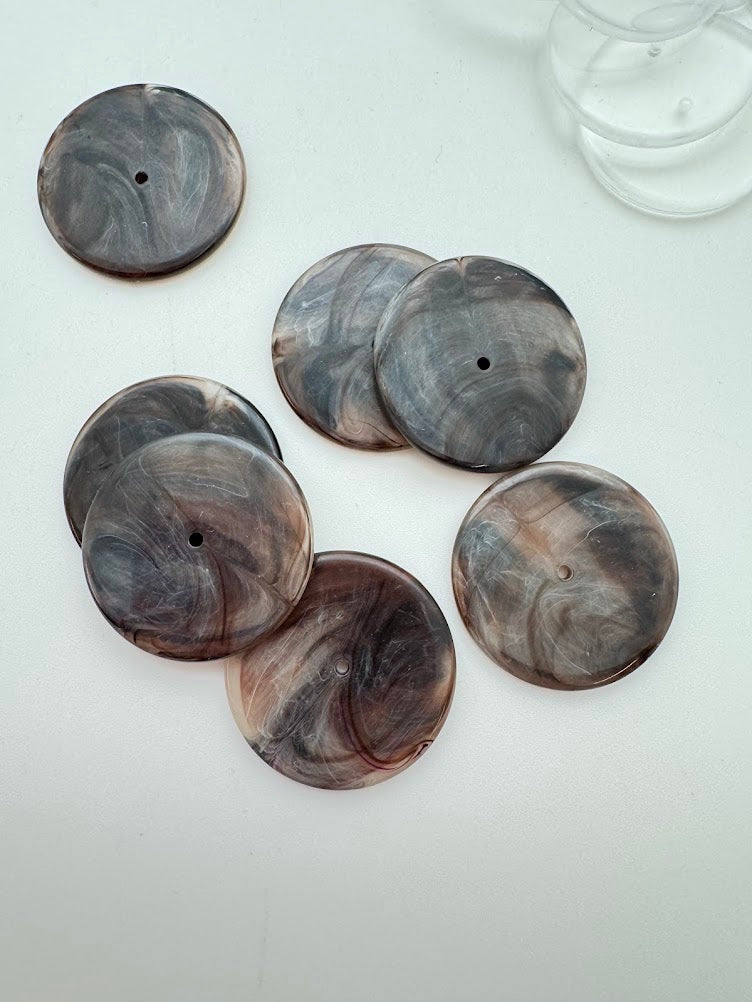 Rondelle 28mm Agate Marble
