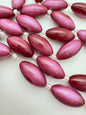Oval Ombre Moonglow 38x18mm Raspberry