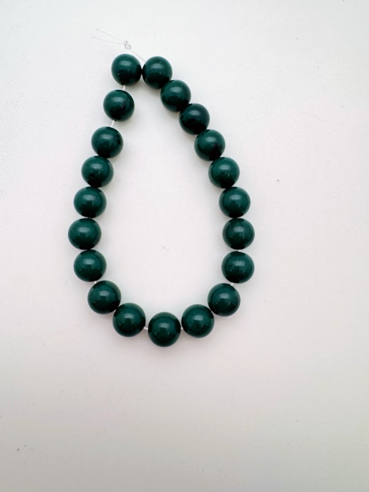 Round 10mm Dark Forest Marble