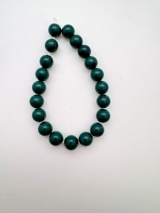 Round 10mm Dark Forest Marble