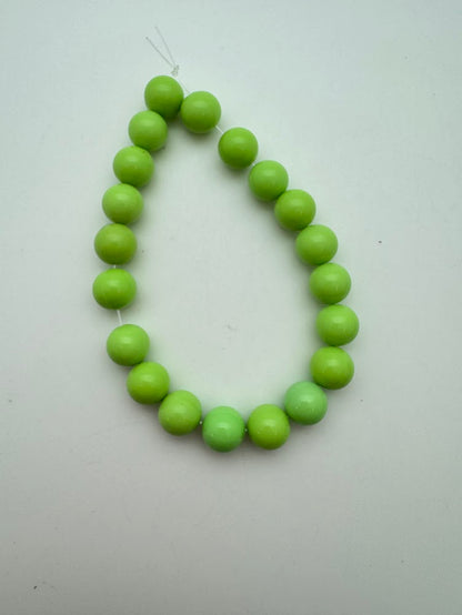 Round 10mm Lime