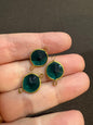 Vintage Connectors 10mm Emerald