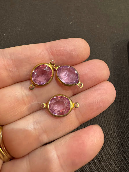 Vintage Connector 11x9mm Lilac