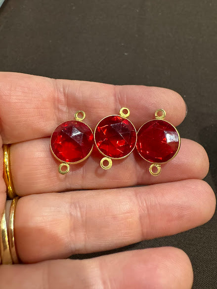 Vintage Connectors 12mm Ruby