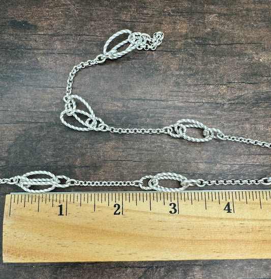 10mm Victorian Chain Silver Matte