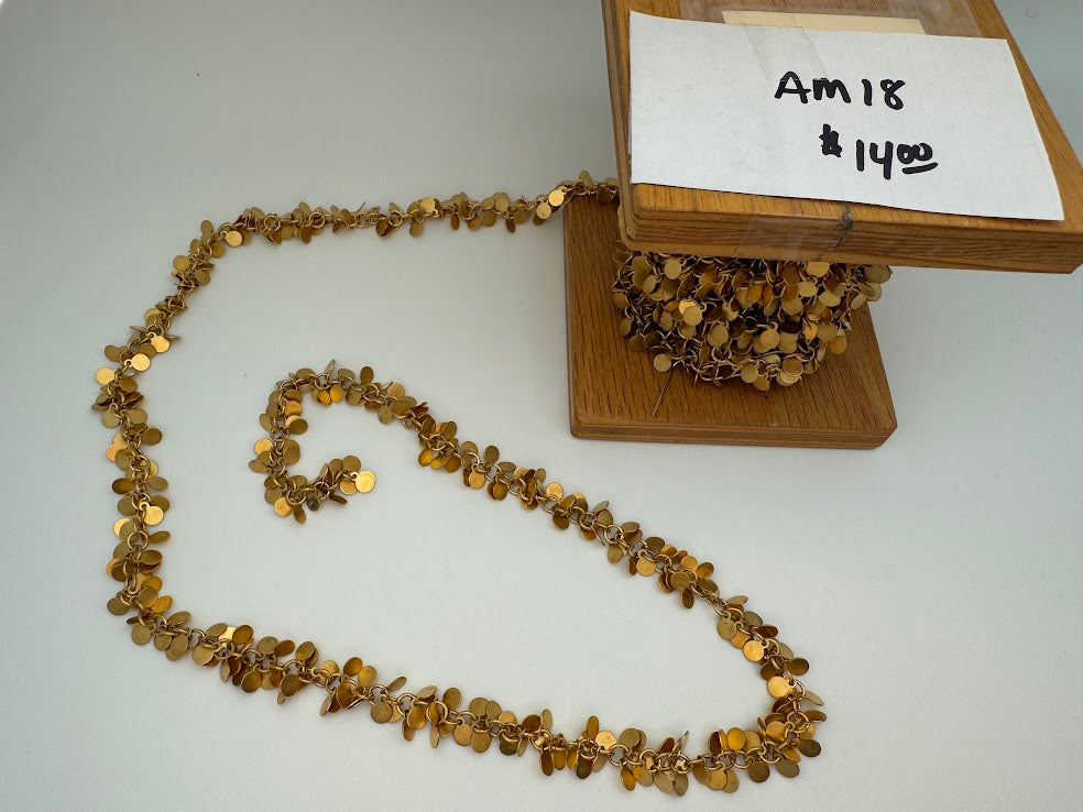 Gold Dangling Coin Chain