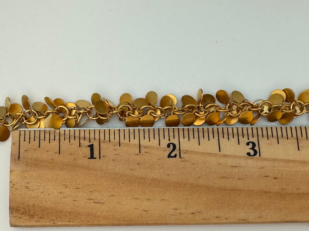 Gold Dangling Coin Chain