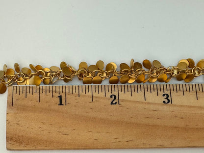 Gold Dangling Coin Chain