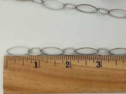 8mm Silver Matte Long and Short Chain