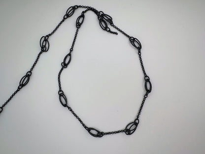 10mm Victorian Chain Oxidized Silver