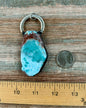 Larimar Soft Soldered Pendant with Large Ring ~ One of a Kind!