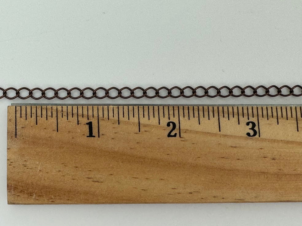 4mm Antique Copper Plated Curb Chain