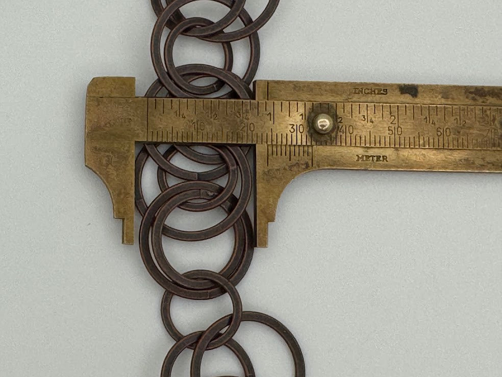 24mm Antique Copper Multi Circle Chain