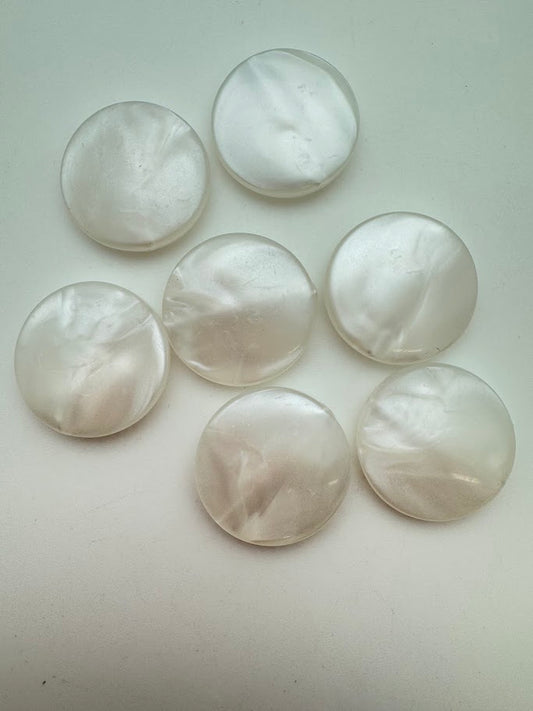 Lentil 30mm White Pearl