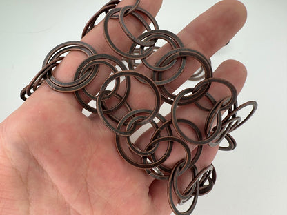 24mm Antique Copper Multi Circle Chain