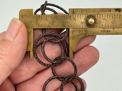 24mm Antique Copper Multi Circle Chain