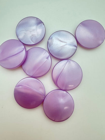 Lentil 30mm Periwinkle Pearl