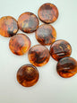 Lentil 30mm Tortoise with Gold