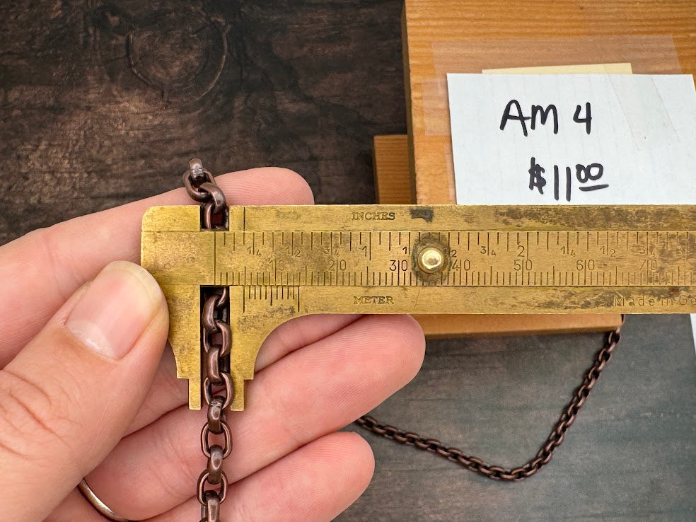 5mm Antique Copper Rolo Chain