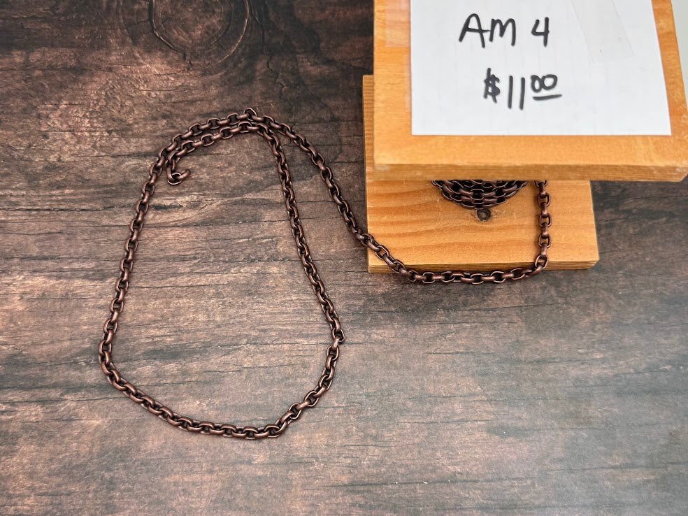 5mm Antique Copper Rolo Chain