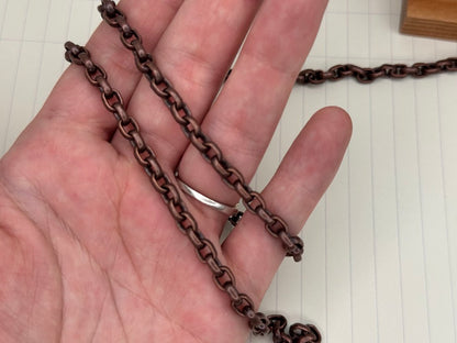 5mm Antique Copper Rolo Chain