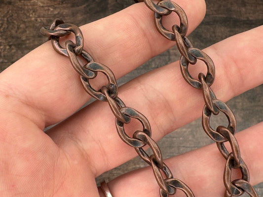 9mm Antique Copper Anchor Chain