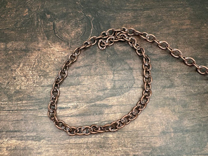 9mm Antique Copper Anchor Chain