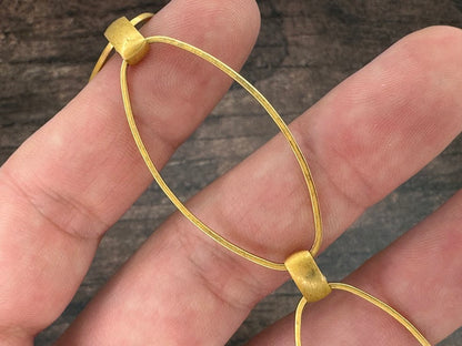 20mm Gold Matte Link & Connector Chain