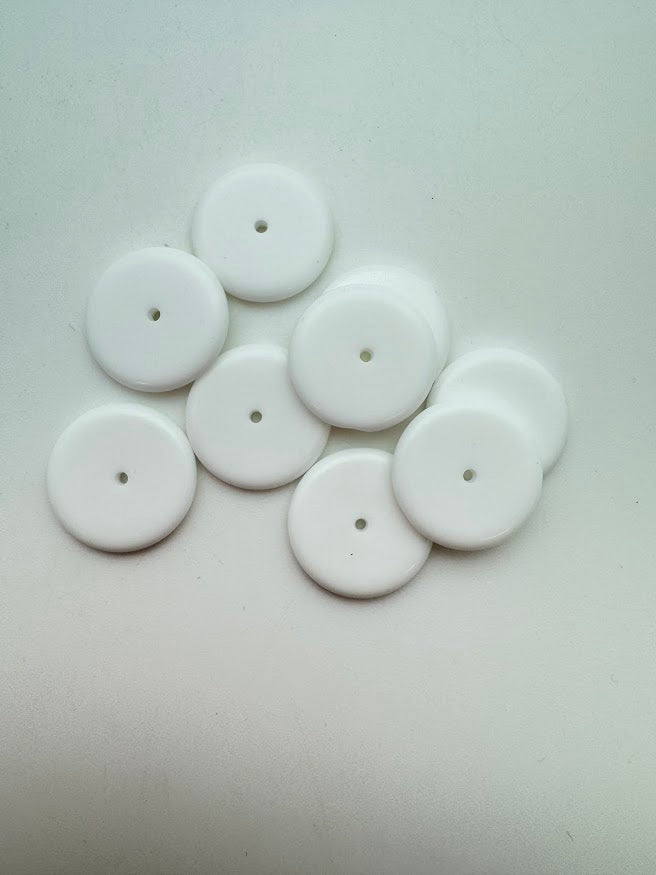 Rondelle 20mm White