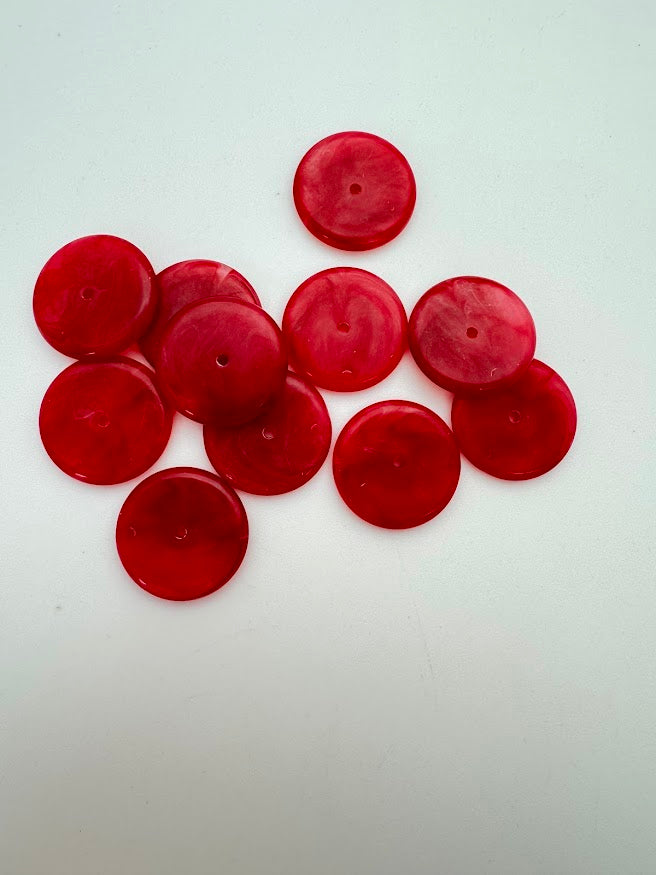 Rondelle 20mm Strawberry Candy