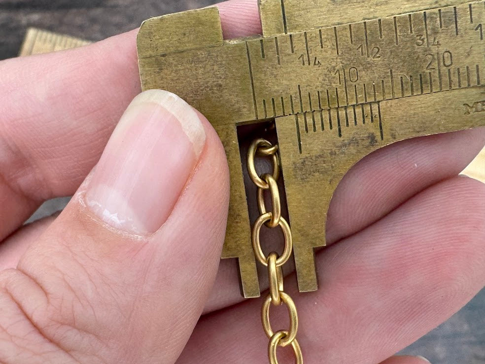 4mm Gold Matte Cable Chain