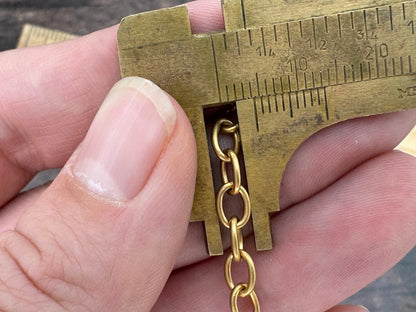 4mm Gold Matte Cable Chain