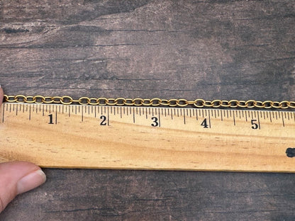 4mm Gold Matte Cable Chain