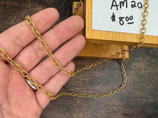 4mm Gold Matte Cable Chain