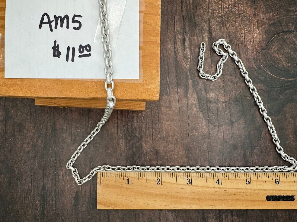 5mm Silver Matte Chain