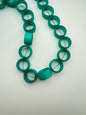 Ring Bead 22x12mm Vintage Turquoise Matte