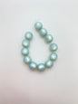 Round moon glow matte 10mm Iceberg